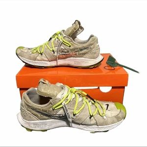 OFF WHITE X NIKE X AIR ZOOM TERRA KIGER 5 - WHITE SIZE 10 MENS